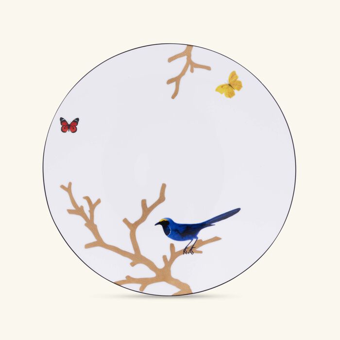 bernardaud aux oiseaux dinner plate round 26cm