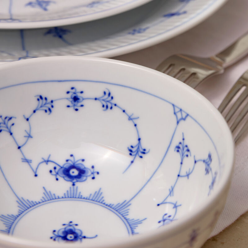 royal copenhagen blue fluted plain bowl white