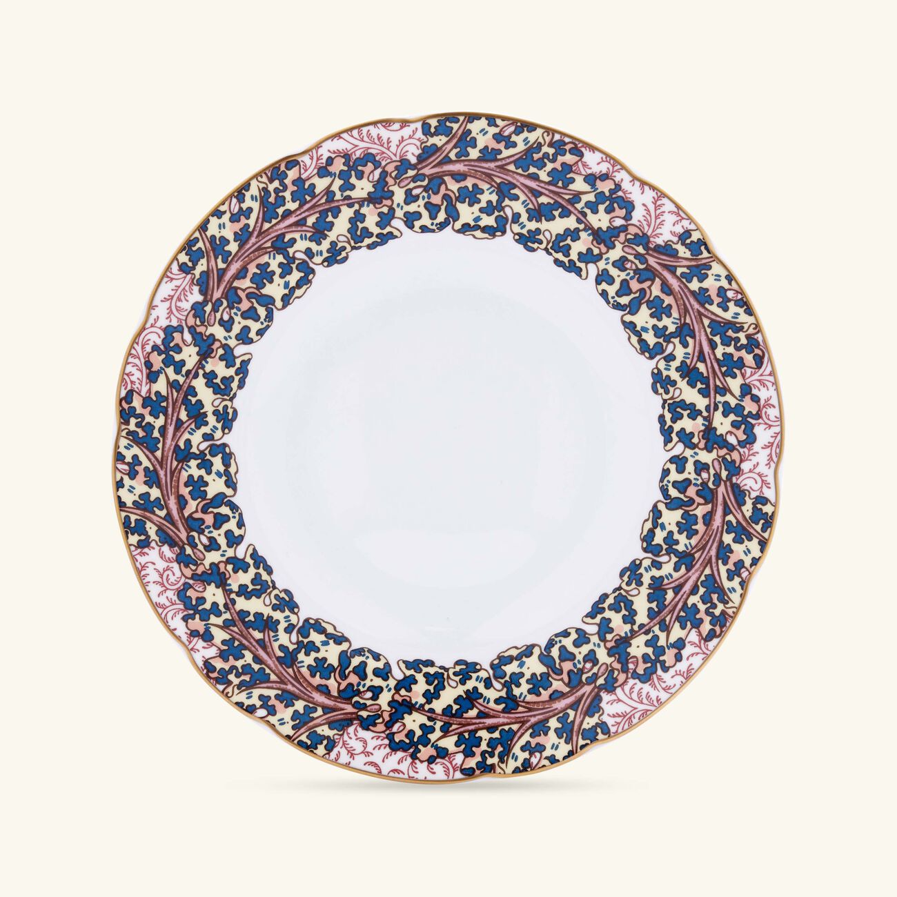 bernardaud collection braqueni  soup plate round red 23cm