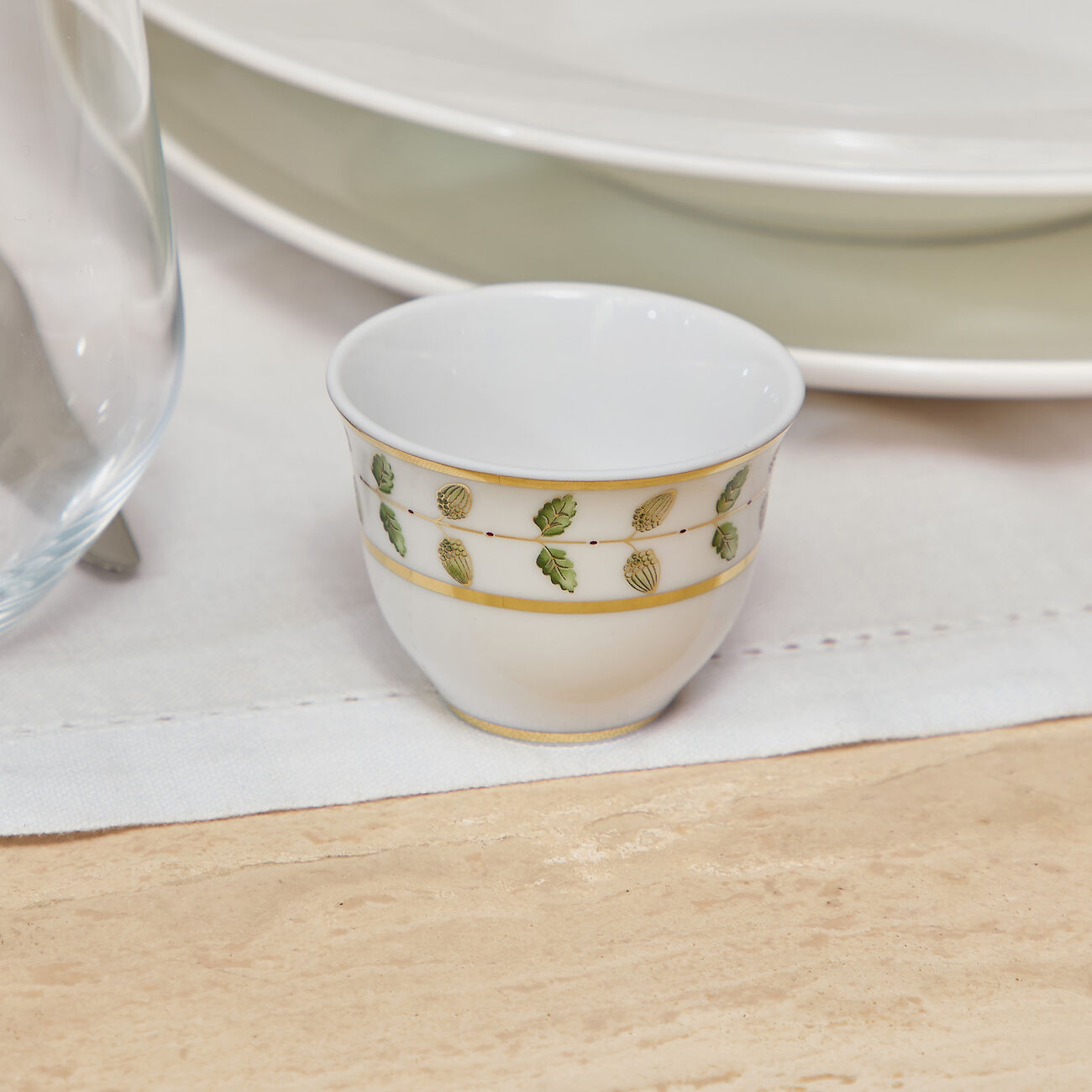 Constance Arabic Coffee Cups Gold Set Of 2 bernardaud constance arabic coffee cups gold set of 2