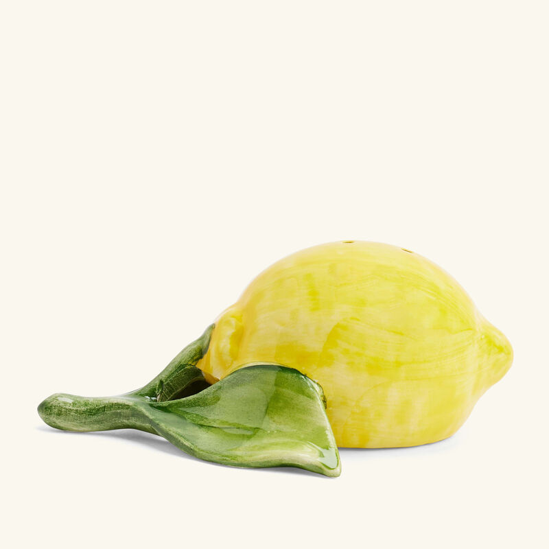 les ottomans lemon salt   pepper shakers yellow