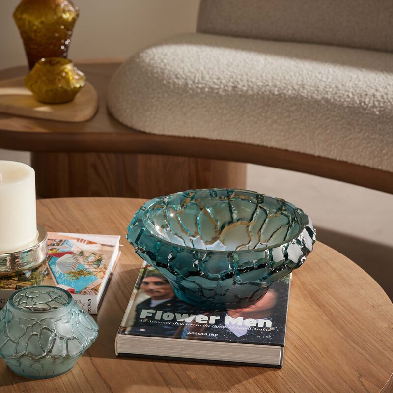 لاليك قطعة ديكور تيرامينيرال كالديرا باللون الأزرق