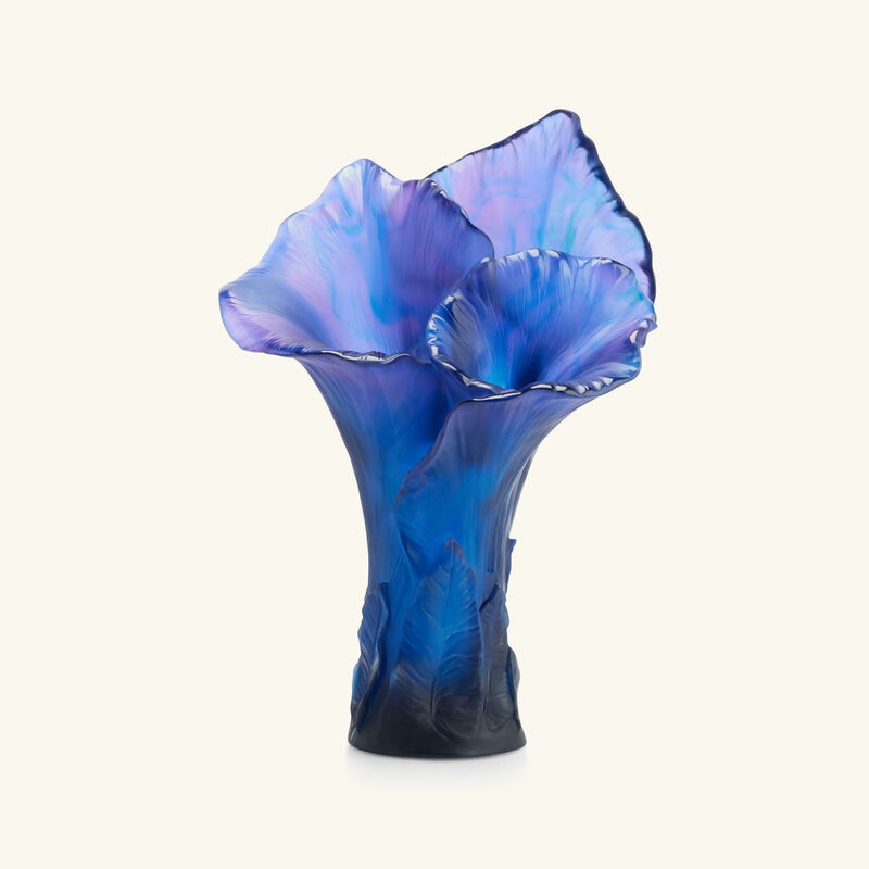 daum arum vase large blue