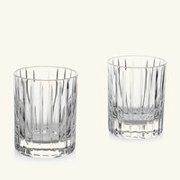 baccarat harmonie drinking glass small clear set of 2