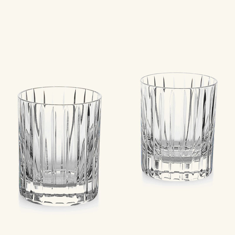 baccarat harmonie drinking glass small clear set of 2
