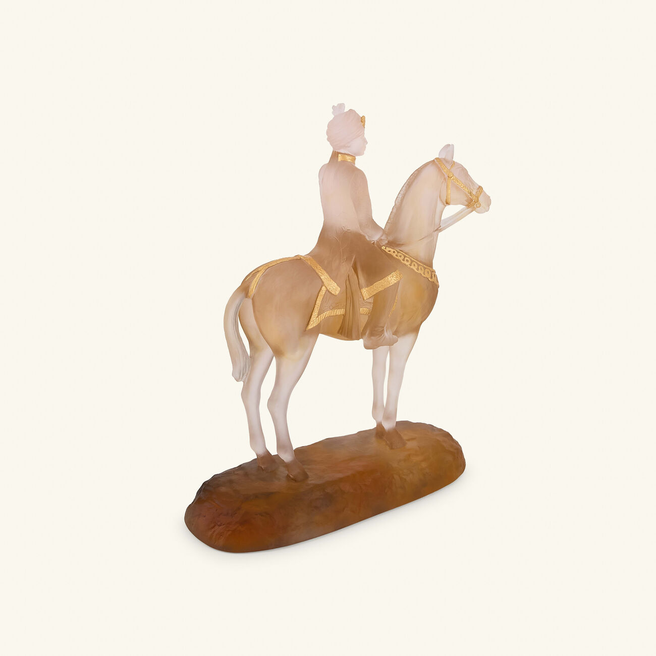 daum marwari horseman sculpture limited edition gold