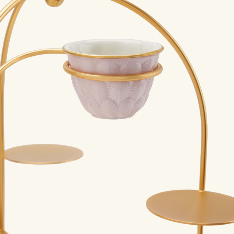 Peacock Extravaganza Pastry Stand & Coffee Cup Holder Gold villari peacock extravaganza pastry stand coffee cup holder gold