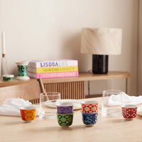 Bahja Arabic Coffee Cup Set Of 6 silsal bahja arabic coffee cup set of 6