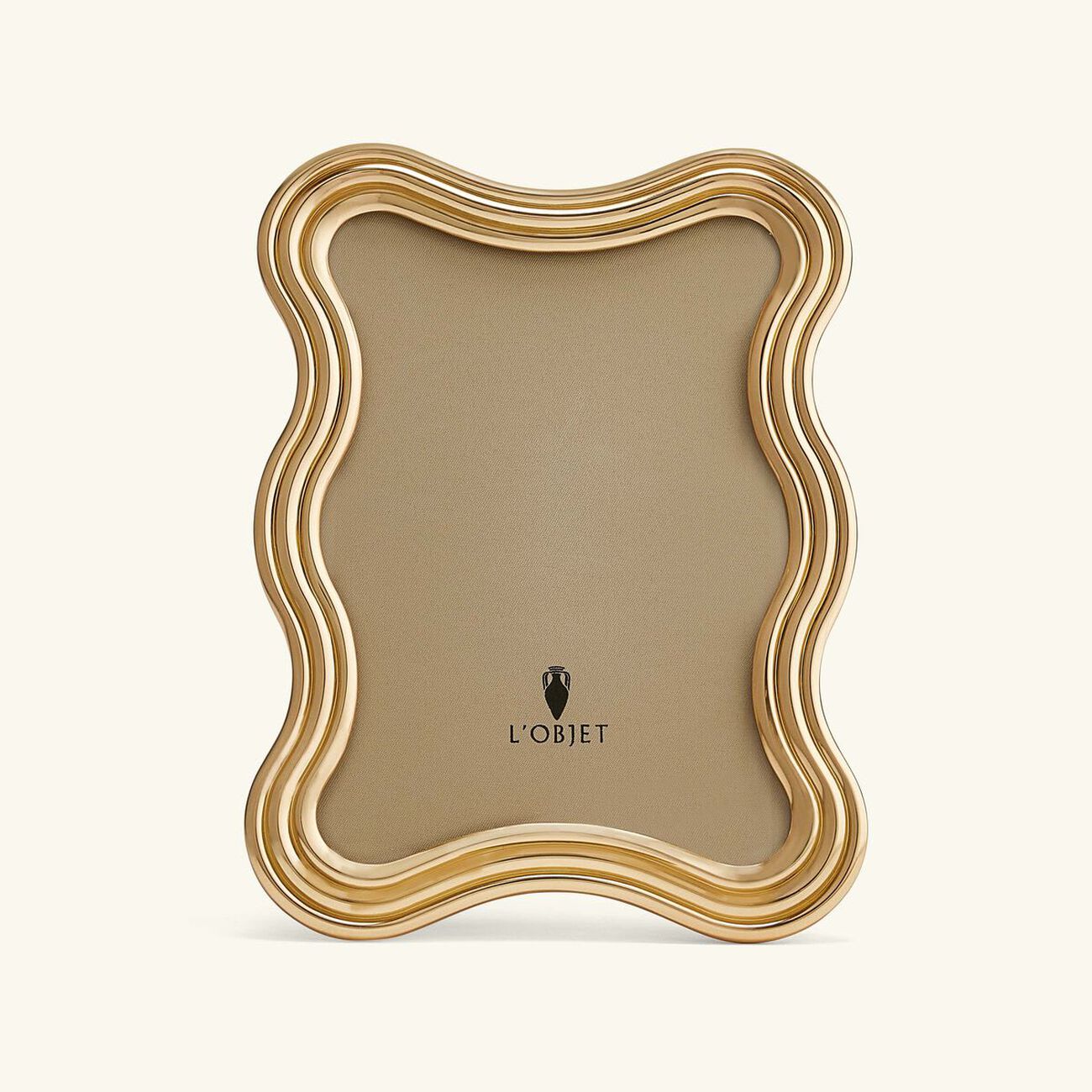 l objet ripple frame 13x18 cm gold