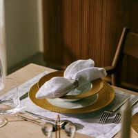 Twist Soup Plate Round Gold 22cm bernardaud twist soup plate round gold 22cm