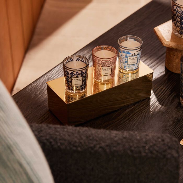 طقم ماي فيرست باوباب مؤلف من ثلاث شموع مانهاتن باريس ميكونوس