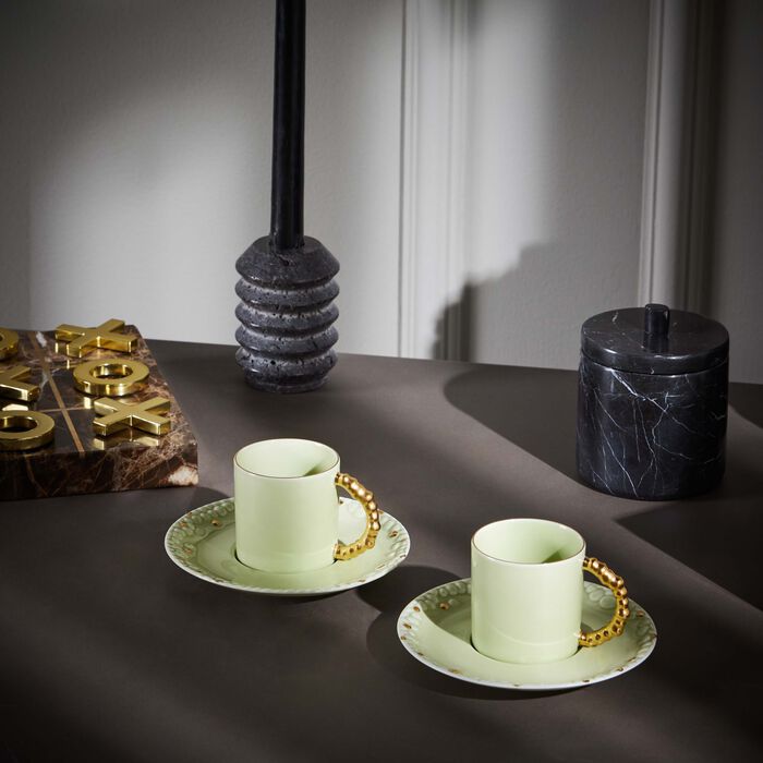 l objet haas mojave espresso cup and saucer multicolour 12cm