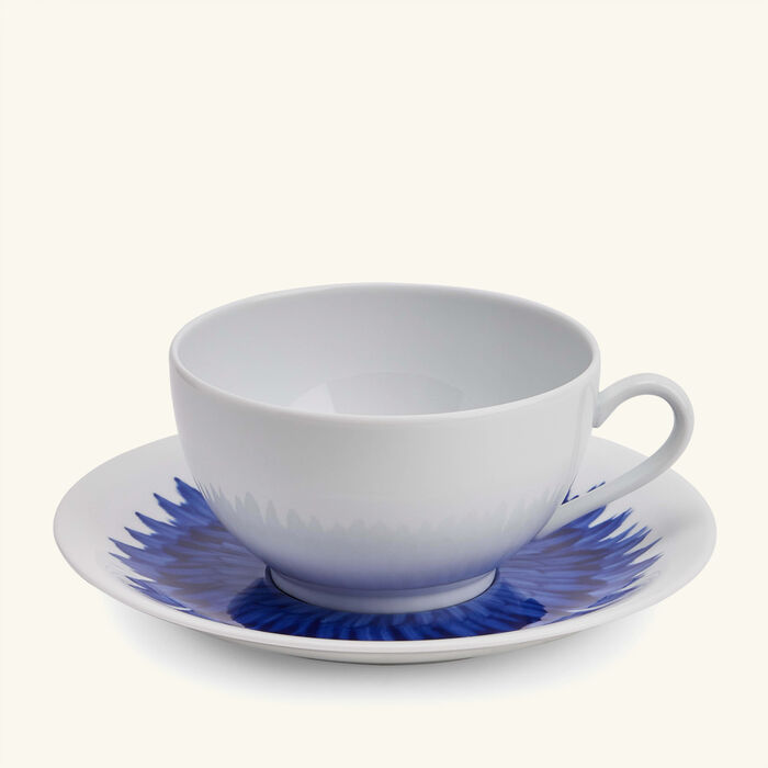 bernardaud in bloom cup   saucer blue