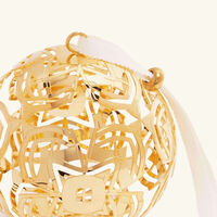 كرة زينة لشجرة الكريسماس صغيرة باللون الذهبي كريستوفل كرة زينة لشجرة الكريسماس صغيرة باللون الذهبي