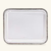 كريستوفل صينية الضيافة مالميزون مستطيلة صغيرة باللون الفضي 20 سم