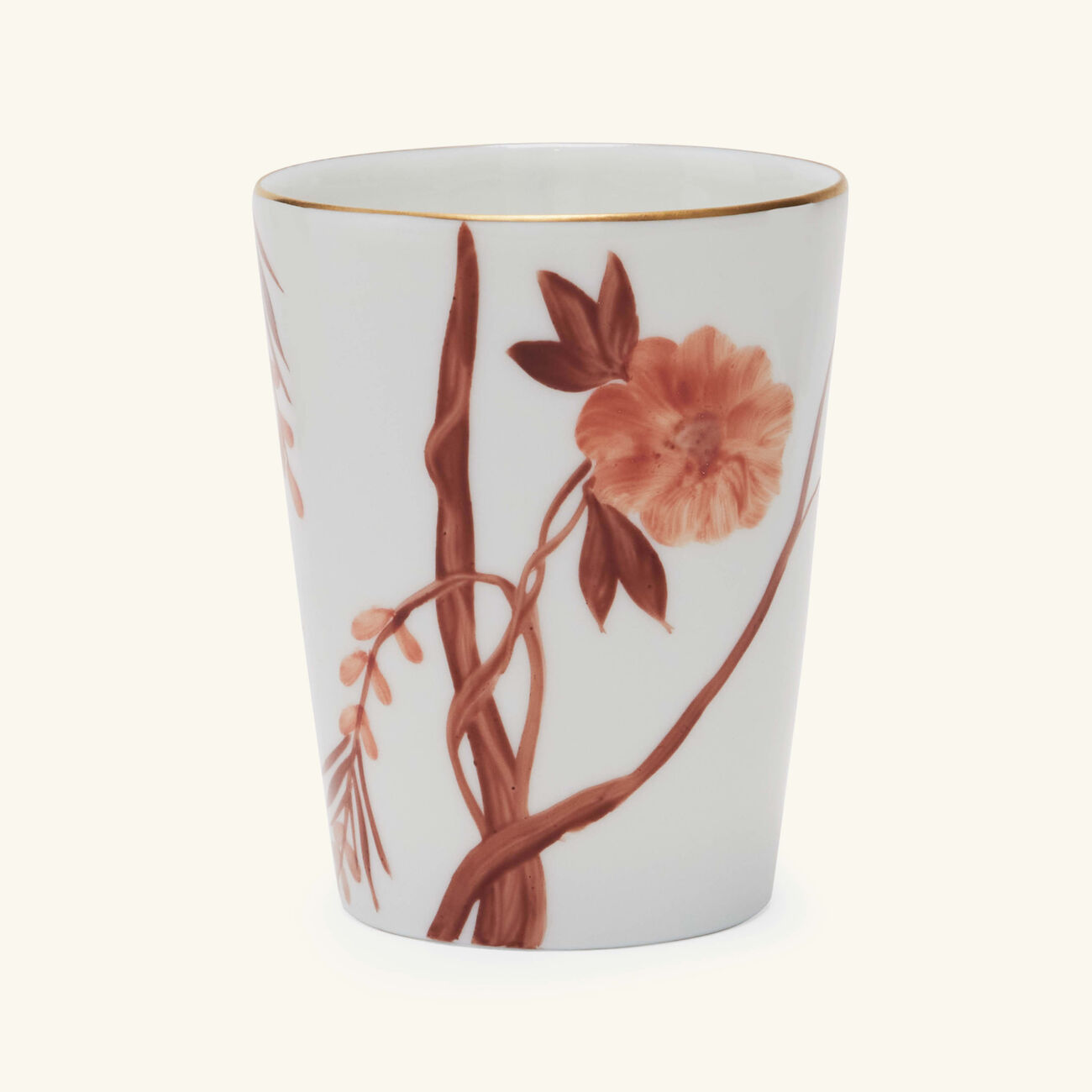 marie daage bouquet de vie drinking glass orange