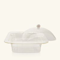 dimlaj thulut serving pot with lid clear 15cm