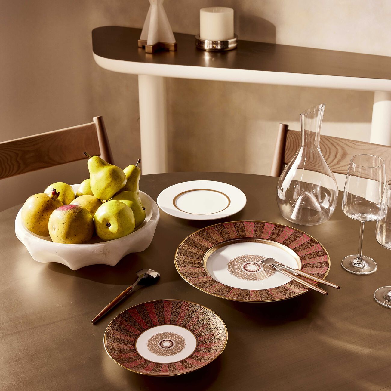 Eventail Dinner Plate Round Gold 21cm bernardaud eventail dinner plate round gold 21cm