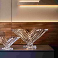 Crystal V Shape Centerpiece Large Clear mario cioni c crystal v shape centerpiece large clear