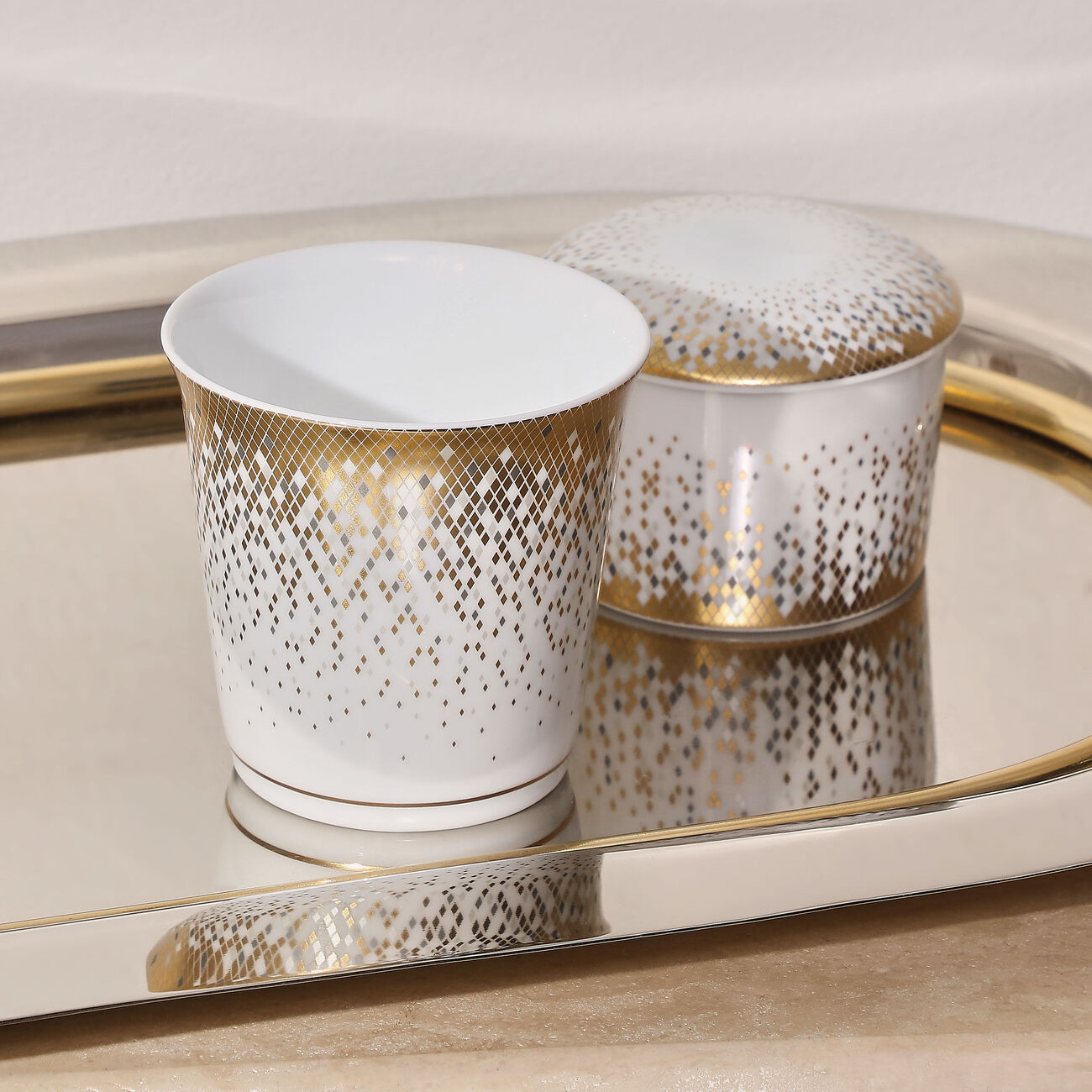 haviland souffle d or tumbler gold