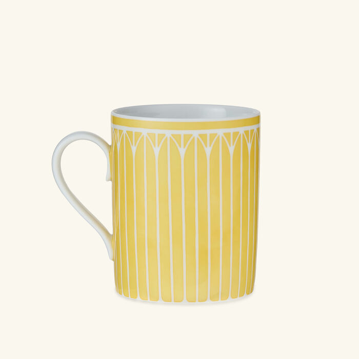 christofle malmaison riviera mug yellow