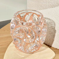 مزهرية توربيون كبيرة دائرية وردية لاليك مزهرية توربيون كبيرة دائرية وردية