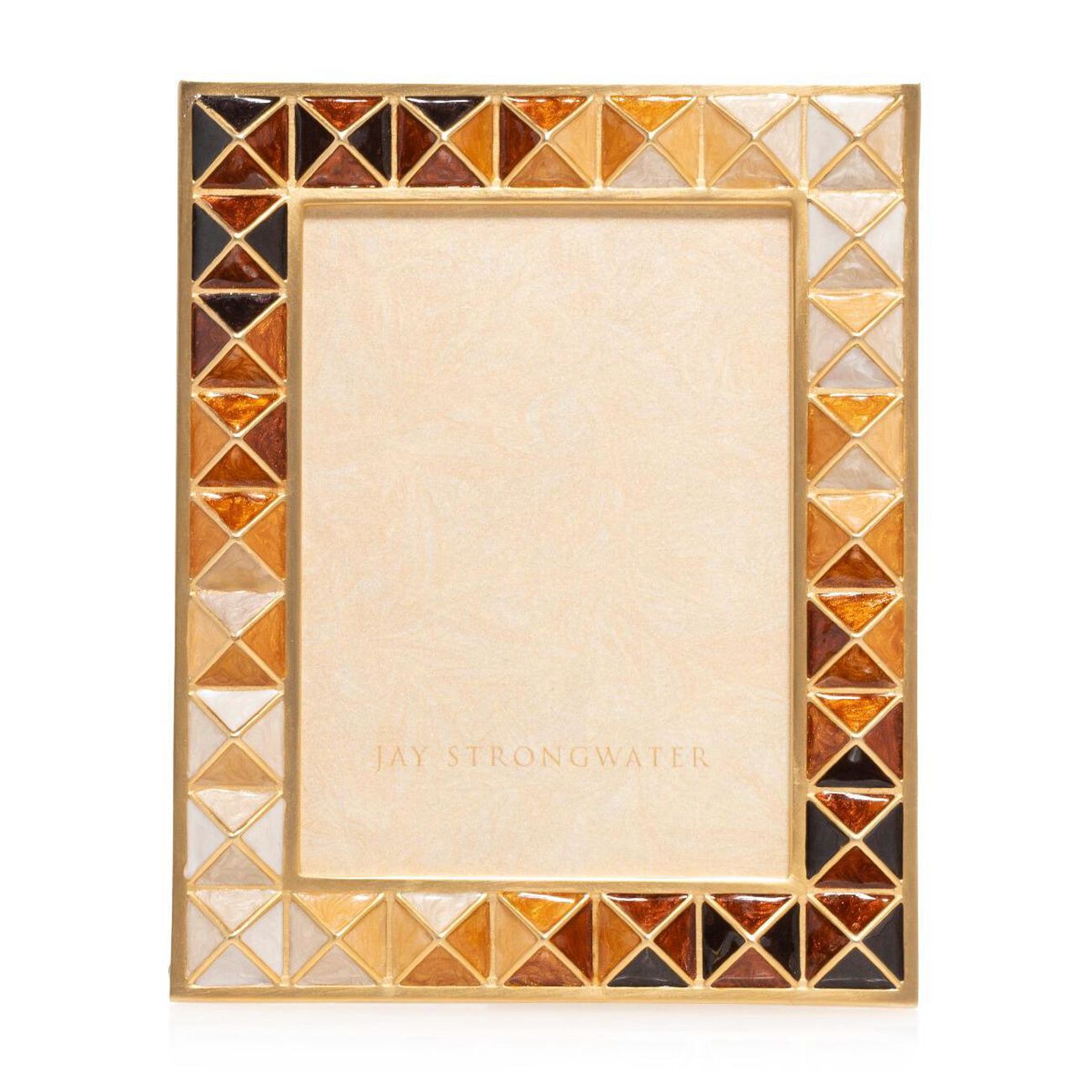 Abaculus Pyramid Picture Frame Gold 10x12cm jay strongwater abaculus pyramid picture frame gold 10x12cm