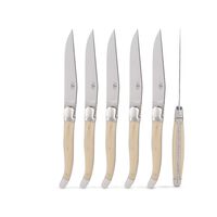 Set of 6 - Acrylic Handle Table Knives, small