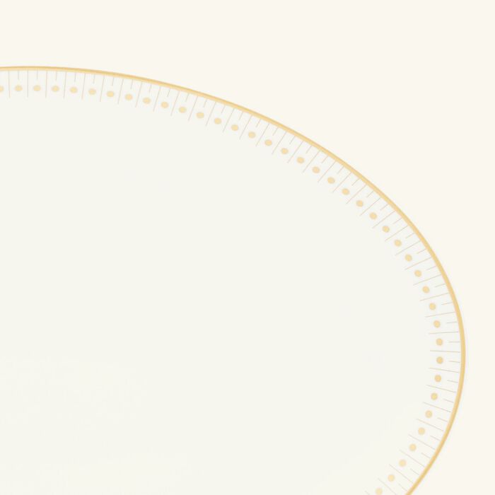 كريستوفل طبق مالميزون إمبيريال بيضاوي الشكل باللون الذهبي 28 سم