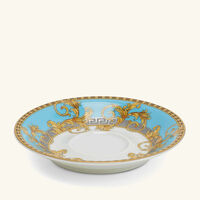 فيرساتشي طقم برستيج جالا مؤلف من 6 فناجين للقهوة مع صحونها باللون الأبيض