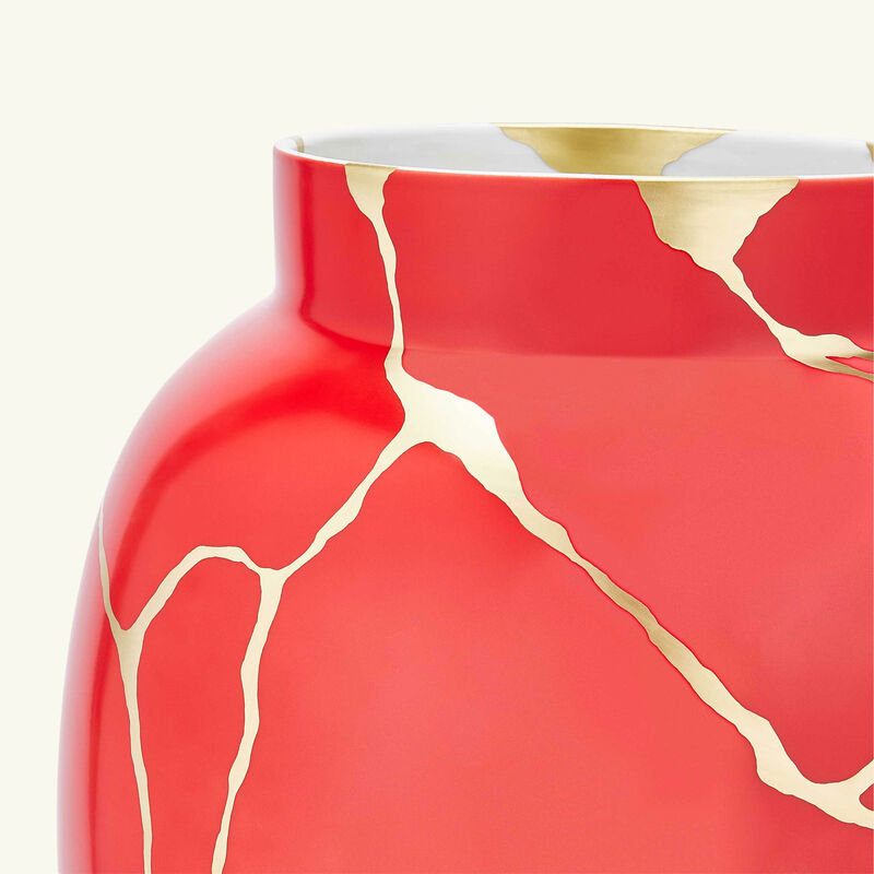 Kintsugi Vase Large Red bernardaud kintsugi vase large red