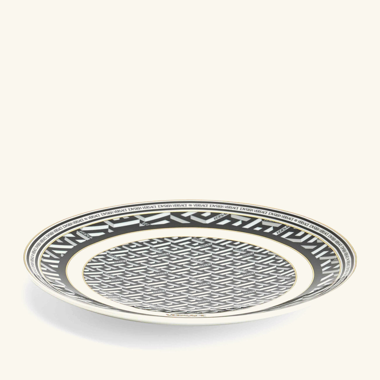 versace la greca signature bread   butter plate round 16cm