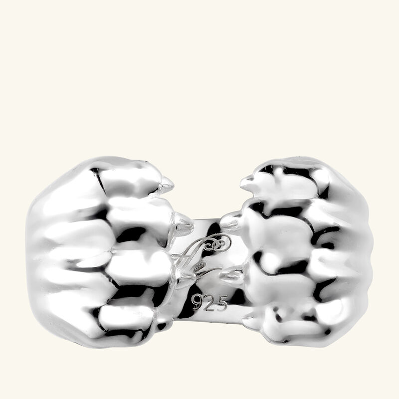 Patte de Lion Open Ring Sterling Silver Size 55 christofle patte de lion open ring sterling silver size 55