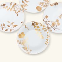 bernardaud v g tal or dessert plate round gold 21cm set of 4