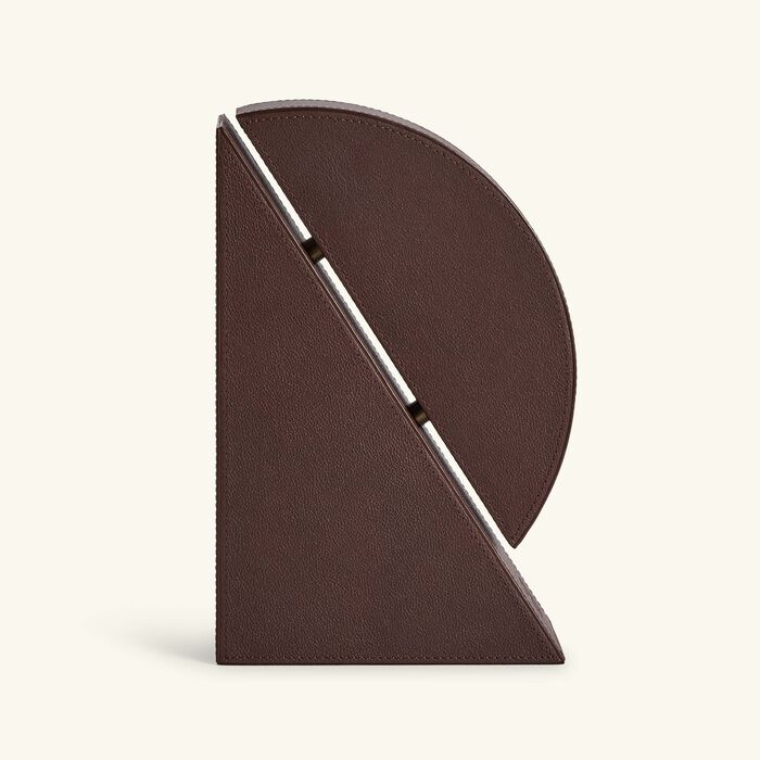 assouline cubist right bookend brown