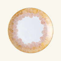 marie daage cercle d  cailles dinner plate round pink 26cm