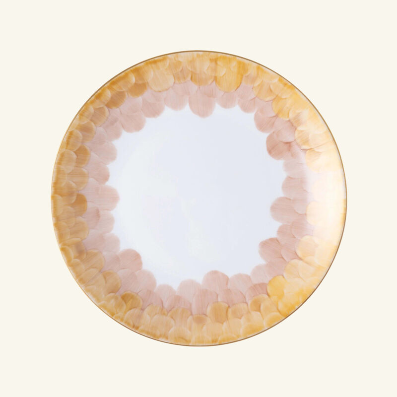 marie daage cercle d  cailles dinner plate round pink 26cm