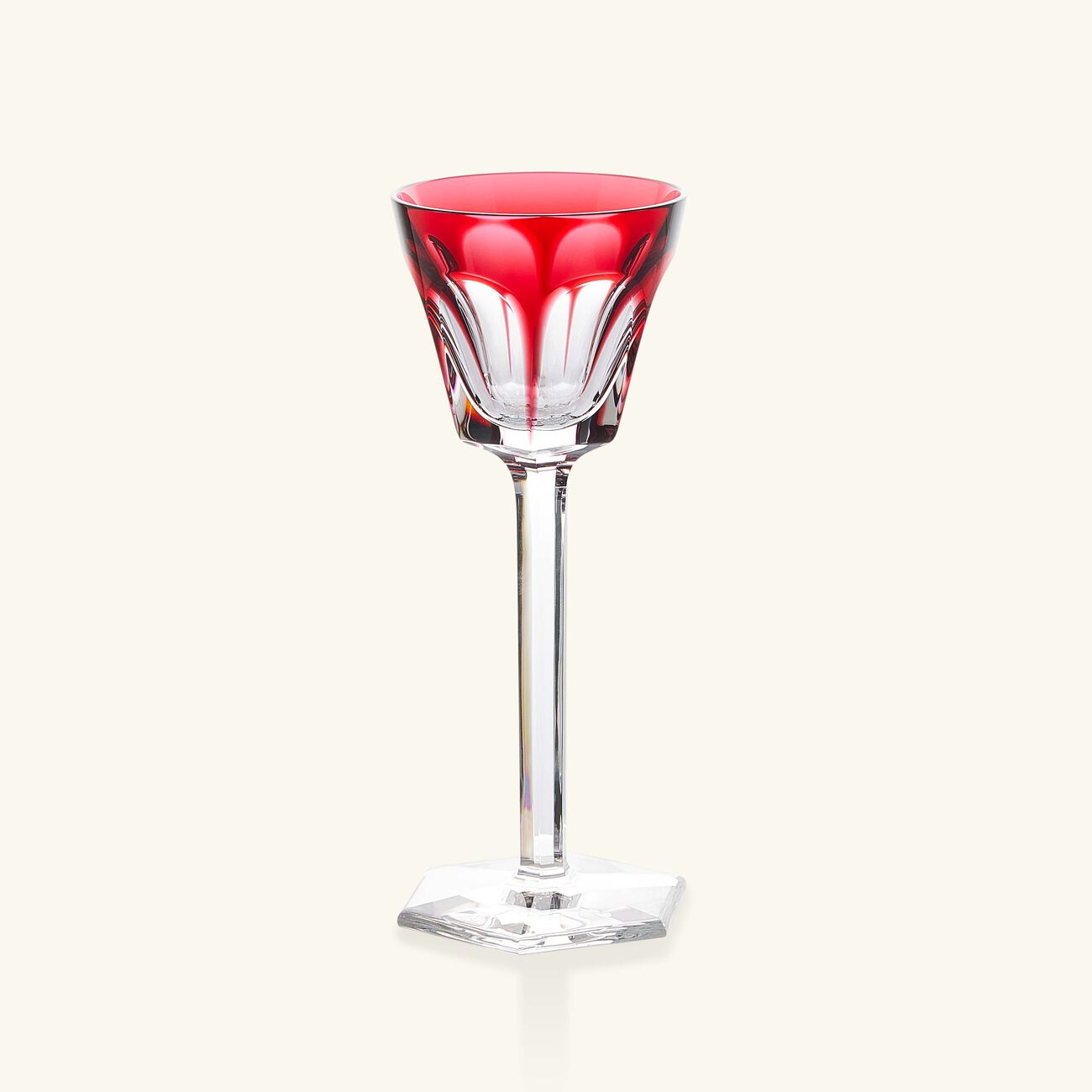 baccarat harcourt rhine wine glass pink