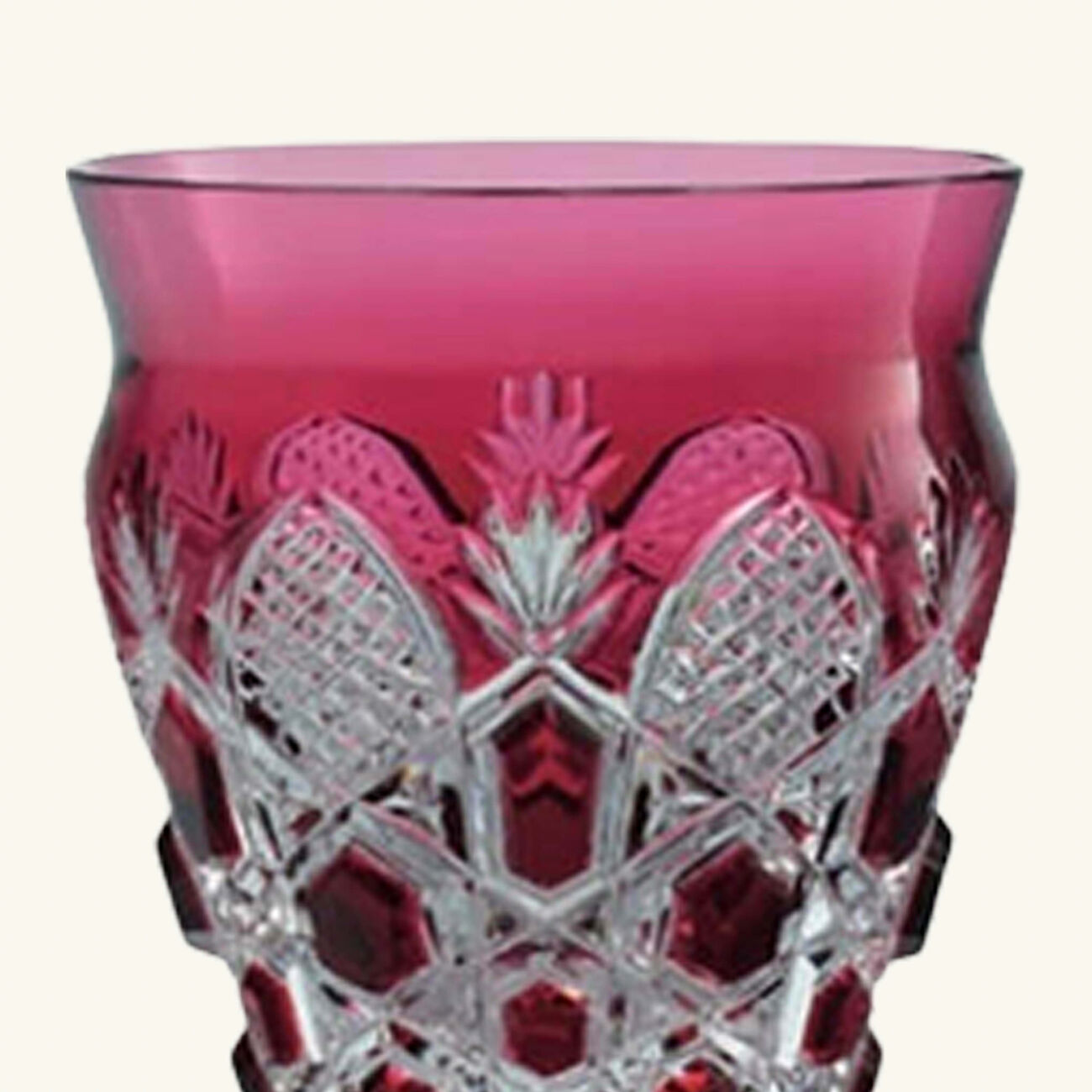 baccarat tsar drinking glass pink