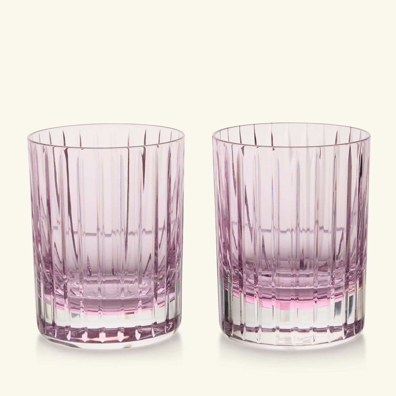 baccarat harmonie drinking glass pink set of 2