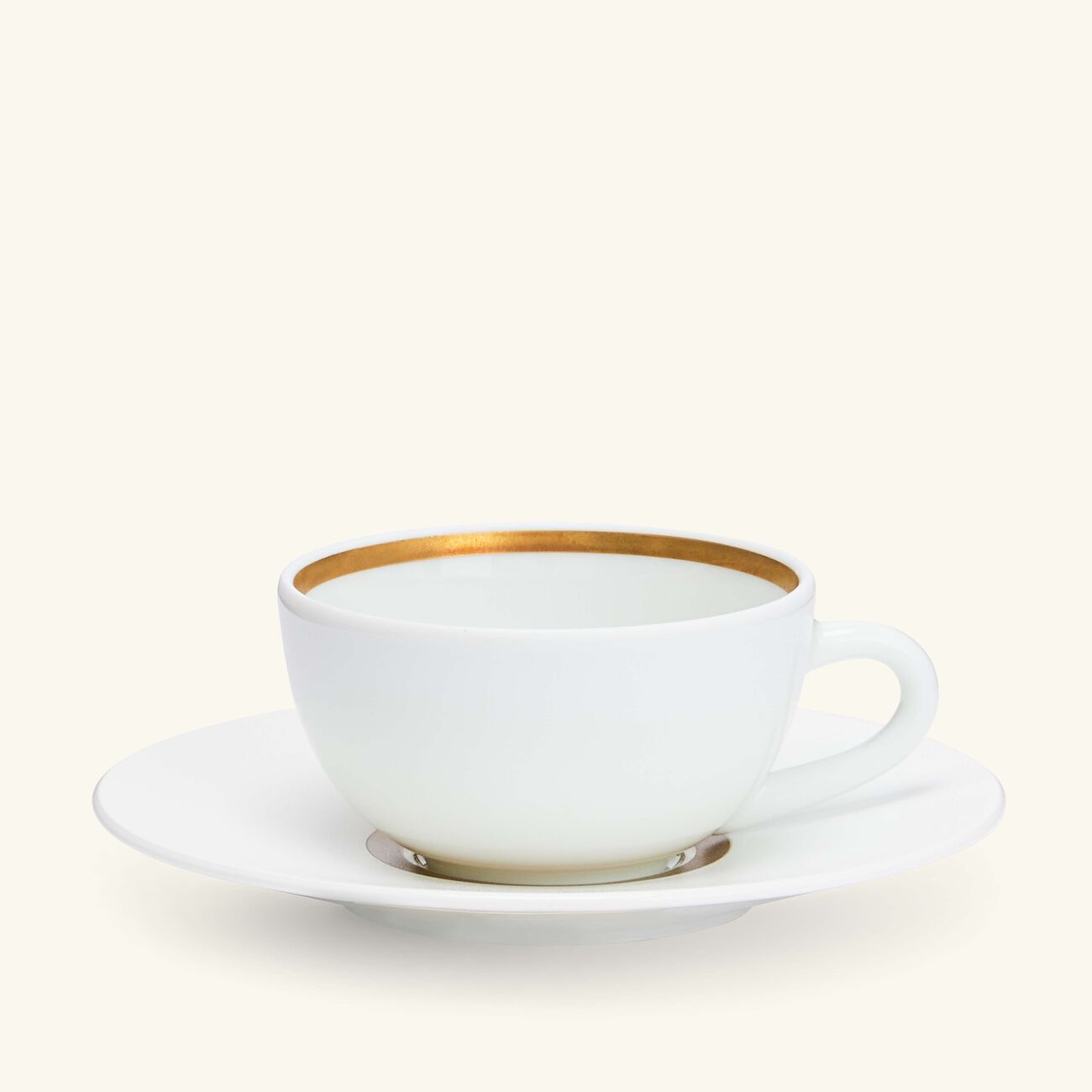 bernardaud kronos or coffee cup   saucer white