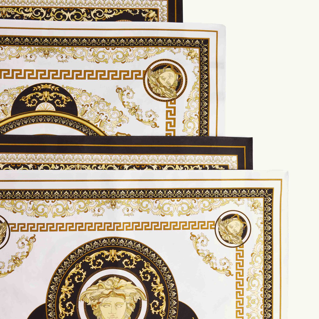 Medusa Gala Napkin & Placemat Set Of 2 versace medusa gala napkin placemat set of 2
