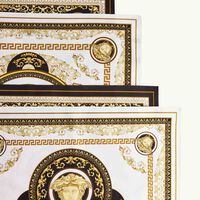 Medusa Gala Napkin & Placemat Set Of 2 versace medusa gala napkin placemat set of 2