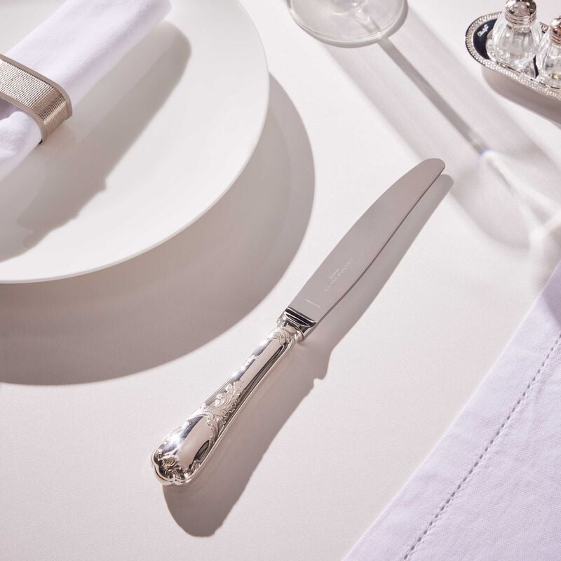 سكين الطعام مارلي من الفضة الاسترلينية كريستوفل سكين الطعام مارلي من الفضة الاسترلينية