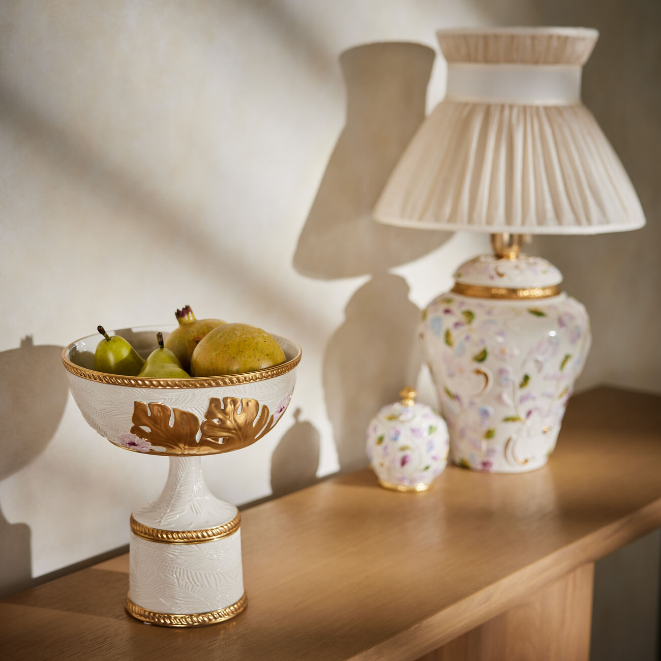 فيلاري قطعة الديكور المركزية أكابولكو بيضاء