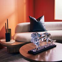 baccarat cecil lion sculpture extra large clear