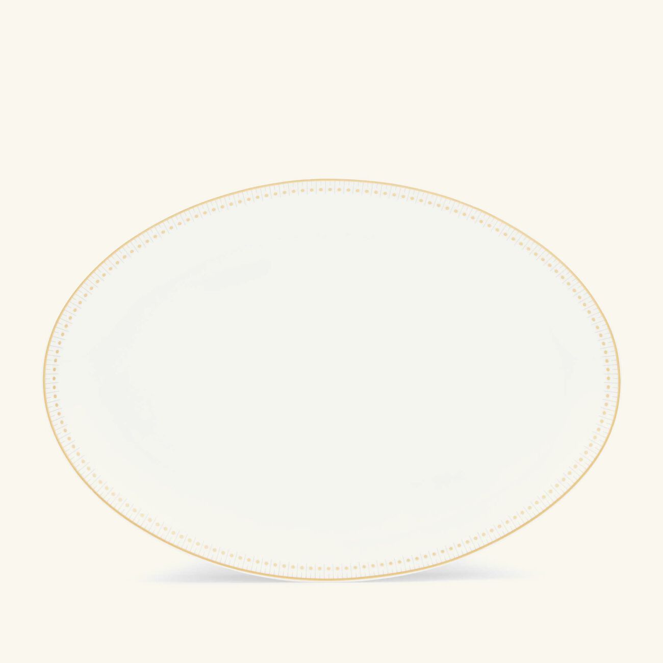 كريستوفل طبق مالميزون إمبيريال بيضاوي الشكل باللون الذهبي 38 سم