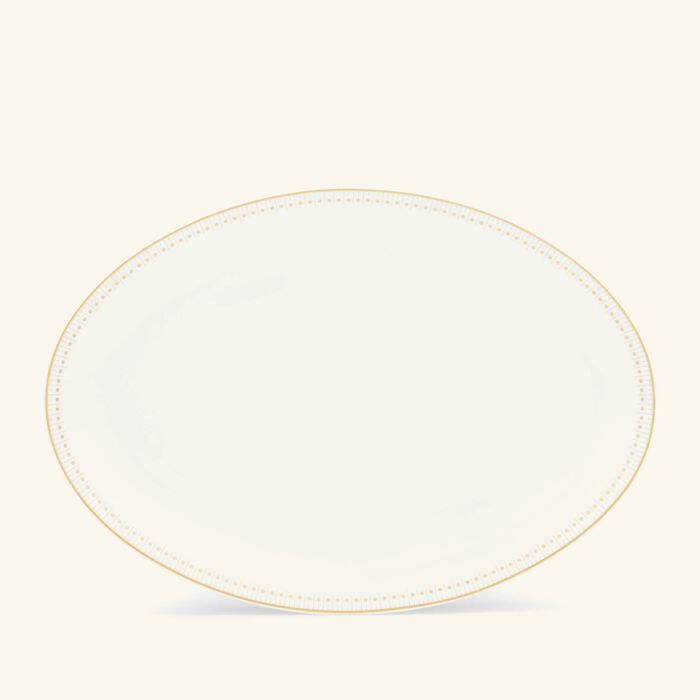 كريستوفل طبق مالميزون إمبيريال بيضاوي الشكل باللون الذهبي 38 سم