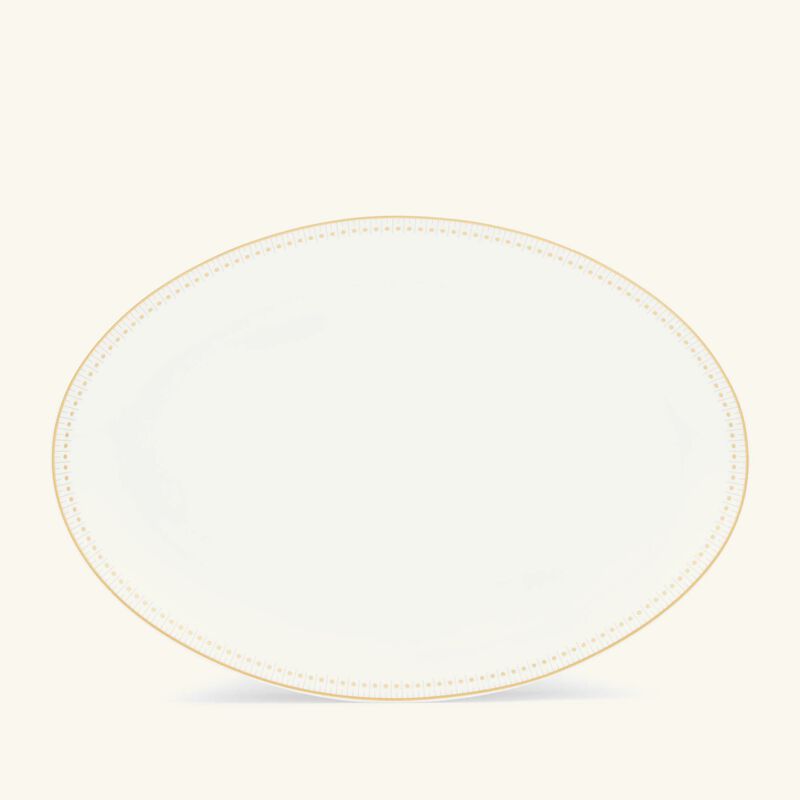 كريستوفل طبق مالميزون إمبيريال بيضاوي الشكل باللون الذهبي 38 سم