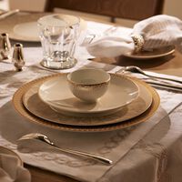 haviland souffle d or soup bowl gold 9cm set of 2